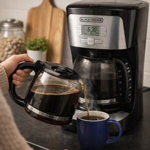 Black & Decker Programmable Coffee Maker - Black and Silver